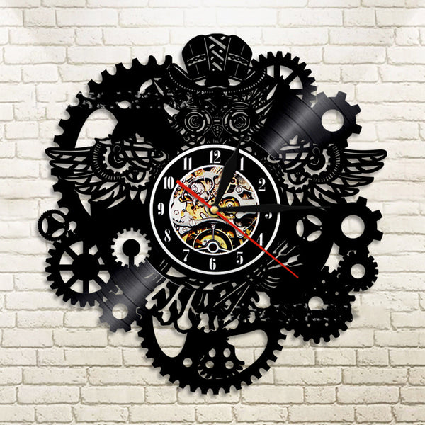 Retro Owl Nostalgic Wall Clock