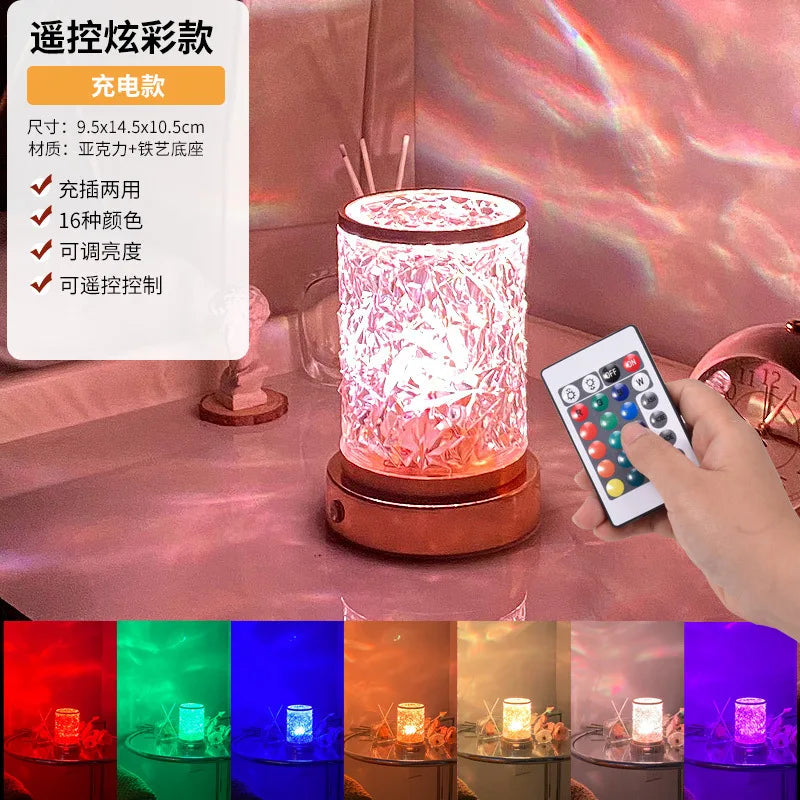 Bedside Lamp Night Lights Table Lamp For Bedroom  Desk Lamp Bedside Night Light with Cylinder Lamp Shade Home Decor