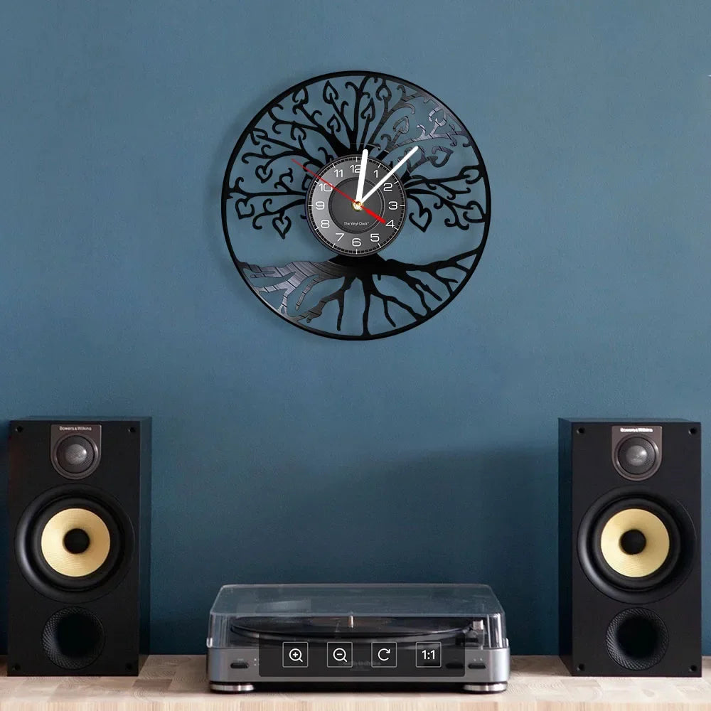 Tree of Life Retro Wall Clock