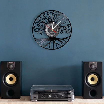 Tree of Life Retro Wall Clock