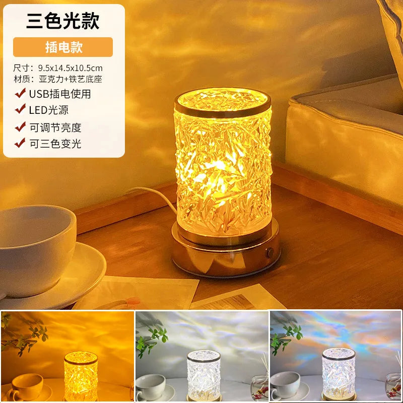 Bedside Lamp Night Lights Table Lamp For Bedroom  Desk Lamp Bedside Night Light with Cylinder Lamp Shade Home Decor