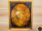 Woman Face Oil Portrait – Black & Gold Wall Art Egypt