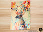 Colorful Deer Portrait – Handmade Art Egypt