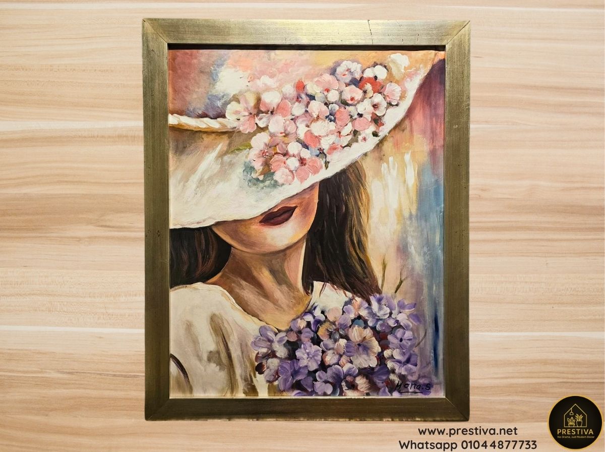 Woman with Hat & Flowers –Portrait Egypt