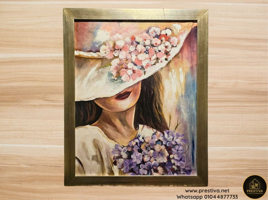 Woman with Hat & Flowers –Portrait Egypt