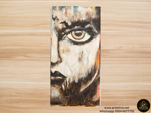 Golden Madonna Portrait – Handmade Wall Art Egypt