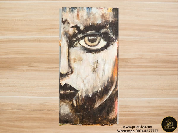 Golden Madonna Portrait – Handmade Wall Art Egypt
